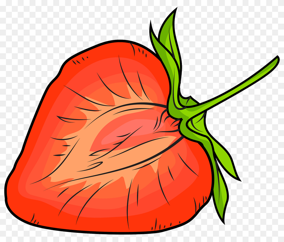 Half Strawberry Clipart, Berry, Food, Fruit, Plant Free Transparent Png