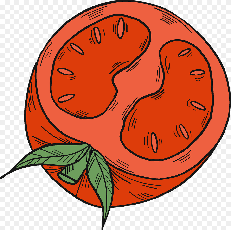 Half Tomato Clipart, Food, Fruit, Produce, Plant Free Png Download