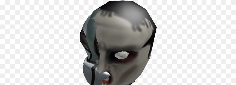 Half Zombie Robot Head Roblox Roblox Zombie Head, Helmet, Person, Alien, Mask Png