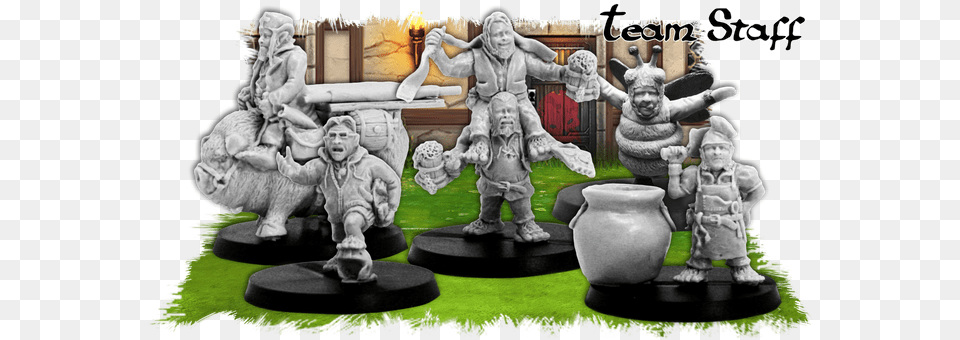 Halfling Team Staff Iron, Art, Baby, Figurine, Person Png Image