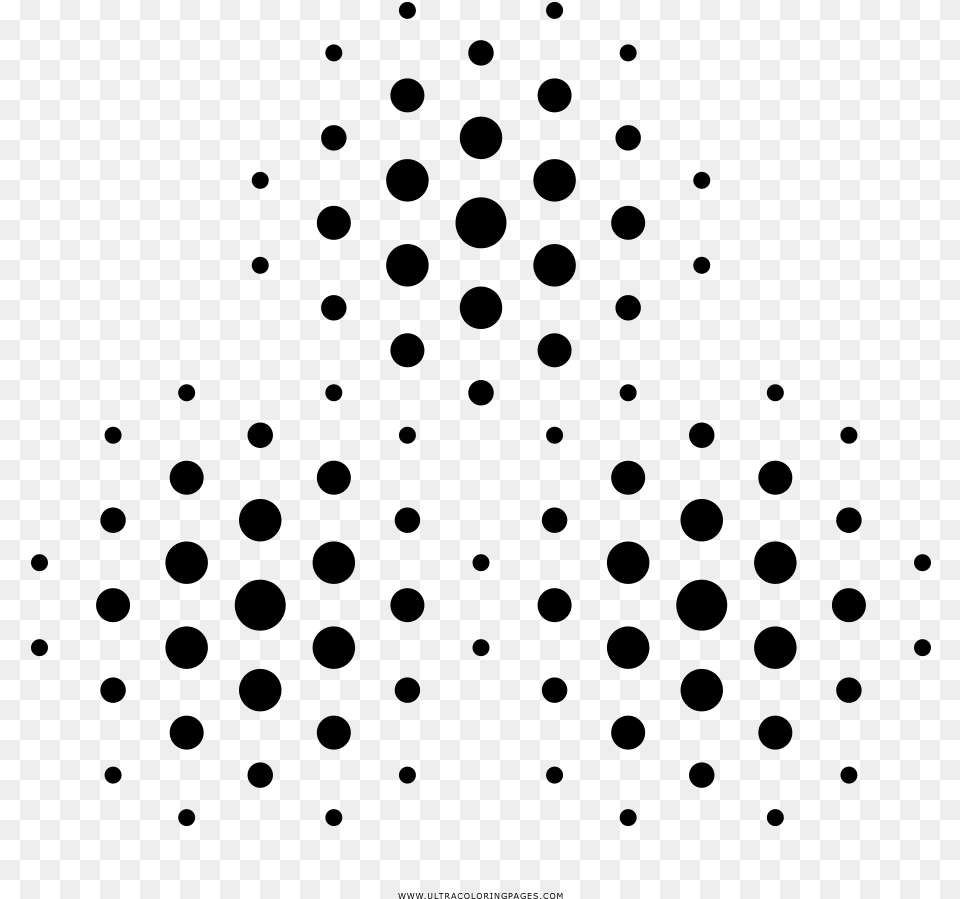 Halftone Dots Coloring, Gray Png Image