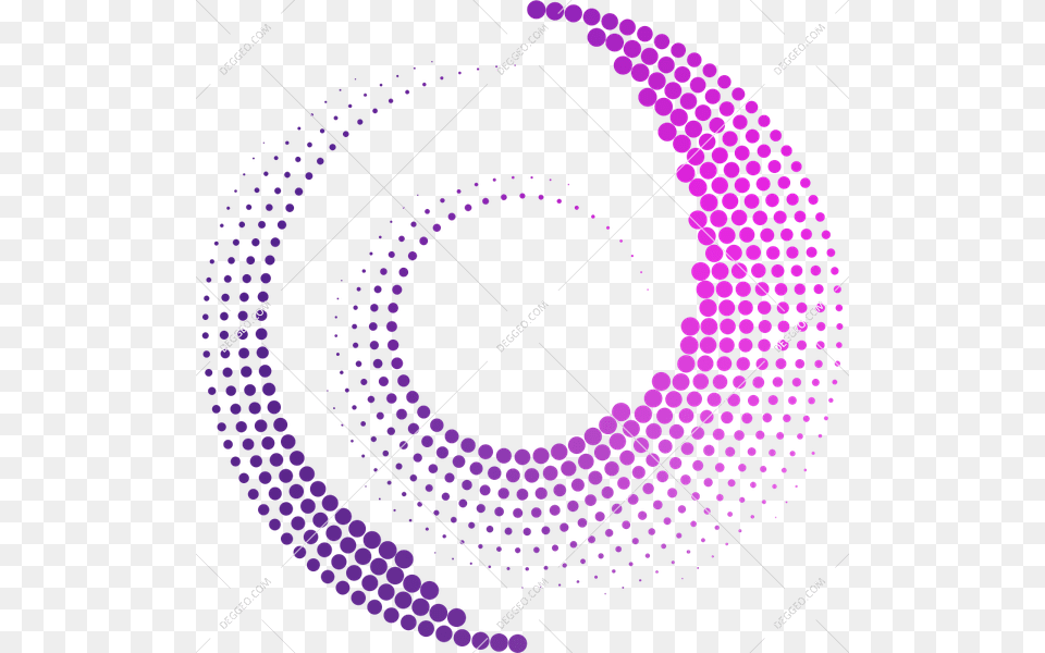 Halftone Dotted Circle Colorful Background Halftoned, Purple, Pattern, Sphere, Art Free Png