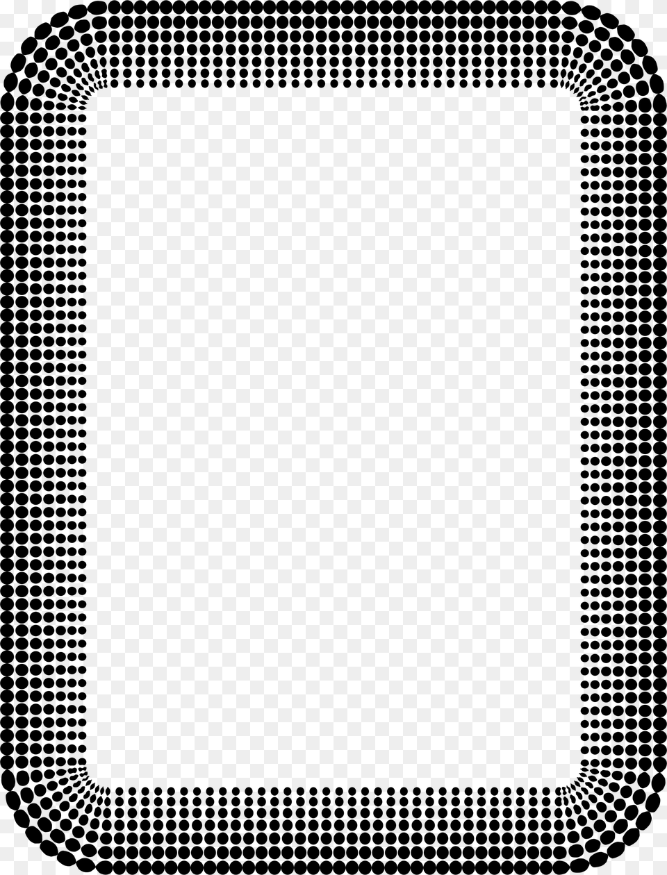 Halftone Frame, Gray Free Png