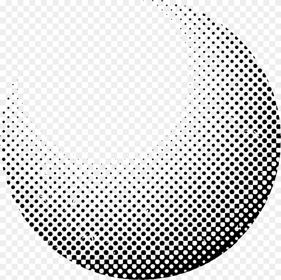 Halftone Sphere Halftone, Gray Free Png