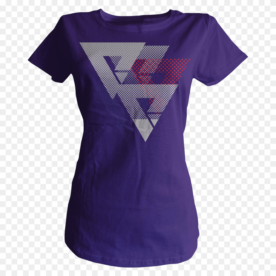 Halftone Womens Tee, Clothing, Shirt, T-shirt, Triangle Free Transparent Png