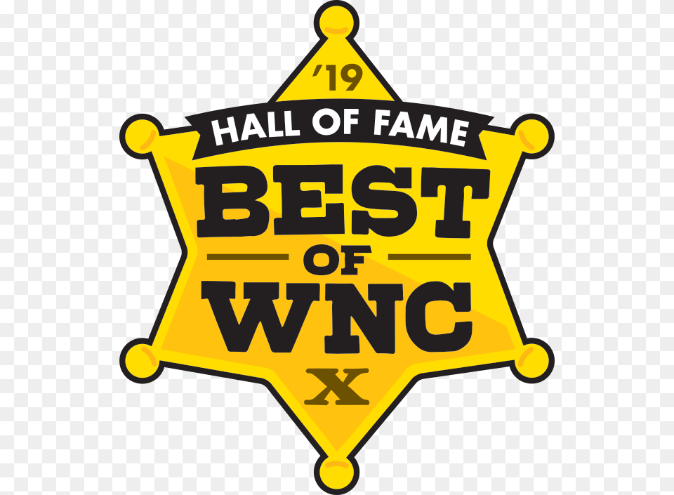 Hall Of Fame Best Of Wnc 2019 Best Of Wnc, Badge, Logo, Symbol, Device Free Png