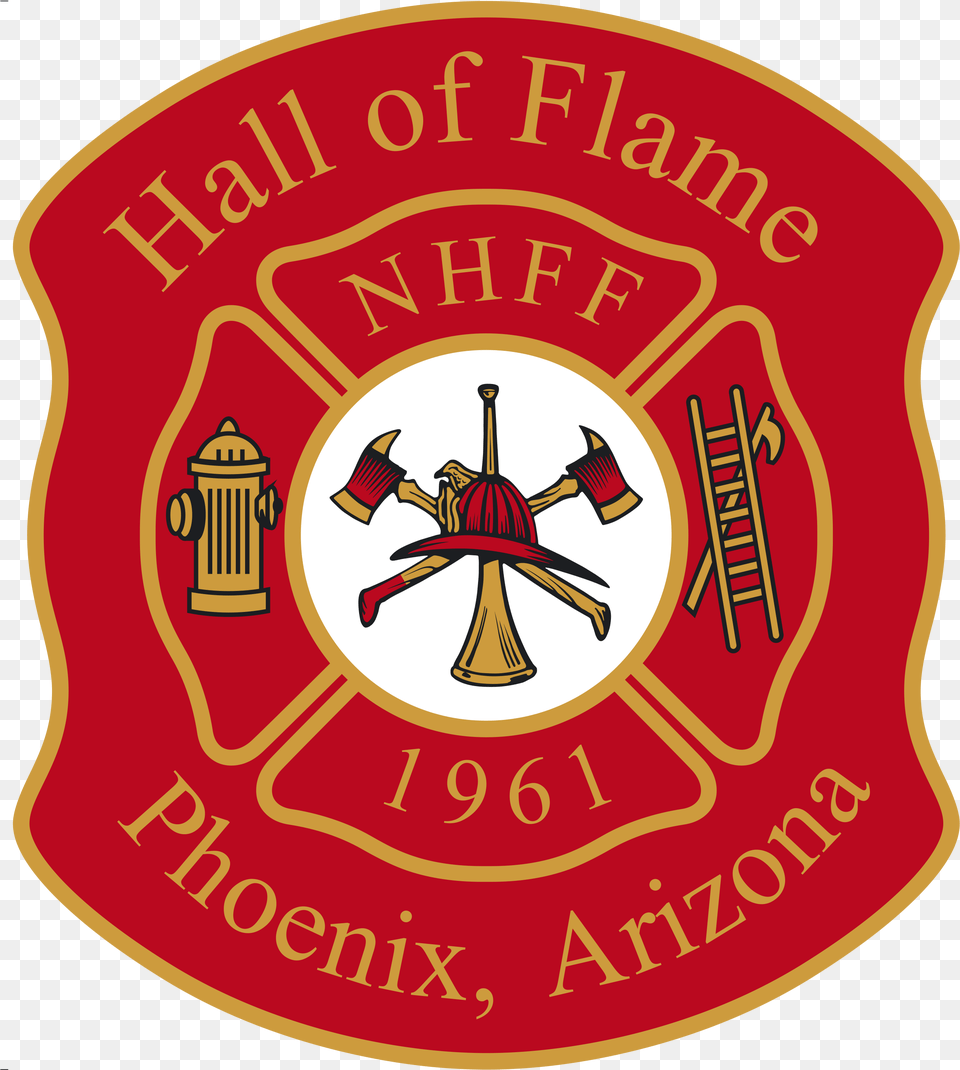 Hall Of Flame Museum Firefighting Fire And The Hall Of Flame, Badge, Logo, Symbol, Food Png Image