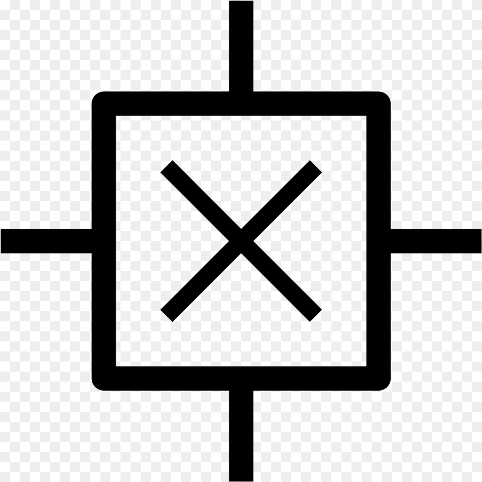 Hall Sensor Schematic Symbol, Gray Free Transparent Png