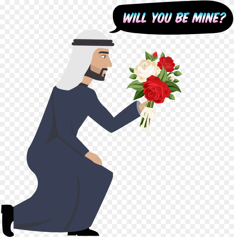 Halla Walla Arab And Khaleeji Emojis Arrive In Middle East Emoji Whatsapp Stickers Funny, Flower Bouquet, Rose, Plant, Flower Free Png Download