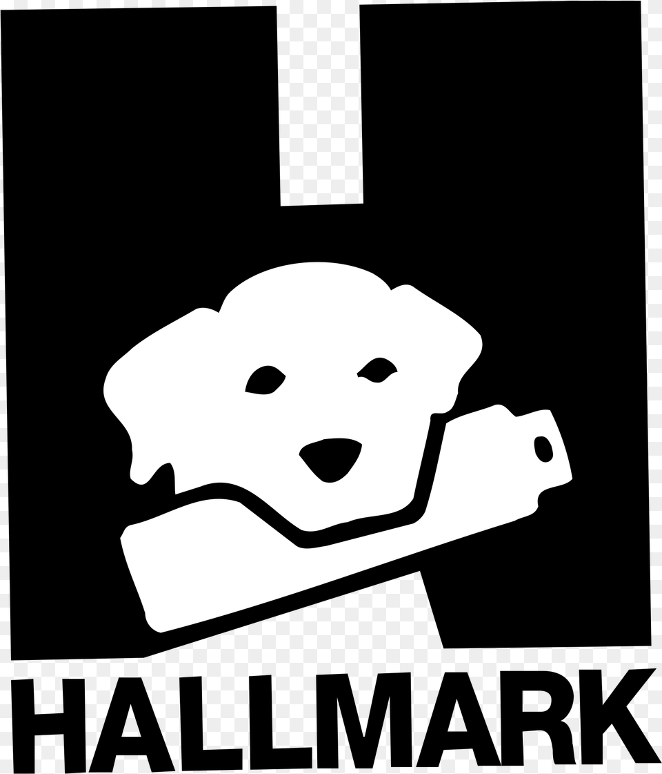 Hallmark Logo Marketing, Stencil, Animal, Bear, Mammal Free Png Download