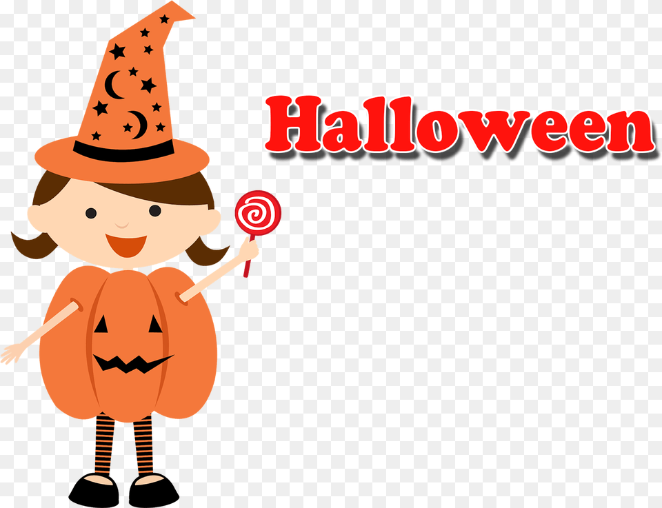Halloween 2018 Photo Cute Halloween Character Clipart, Clothing, Food, Hat, Sweets Png Image