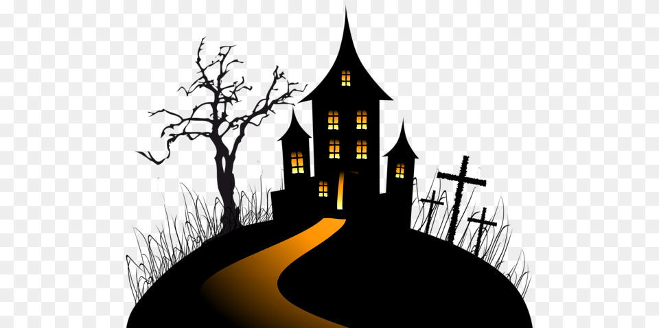 Halloween, City, Lighting, Road, Street Free Png Download