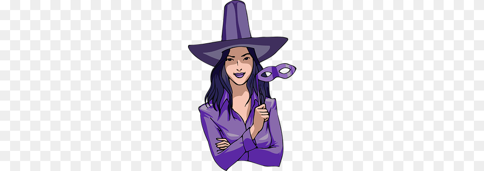 Halloween Hat, Purple, Clothing, Person Free Png