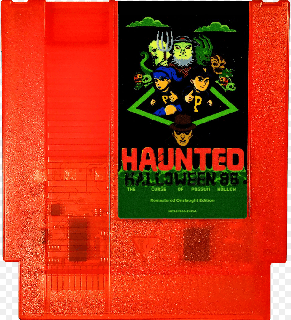 Halloween 86 Nes Game Pumpkin Orange Cartridge Only, Baby, Person, Face, Head Png Image