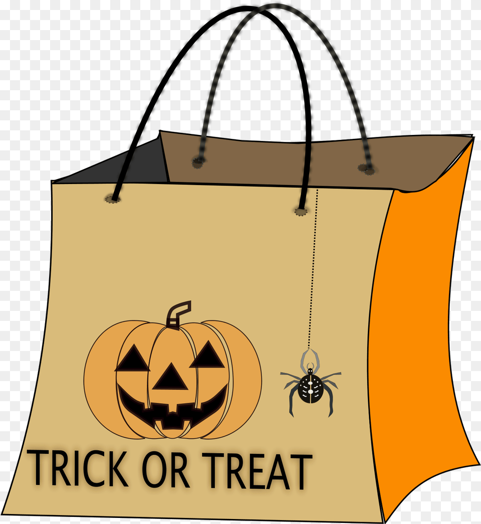 Halloween Bag Clip Art Trick Or Treat Bag Clip, Shopping Bag Free Transparent Png