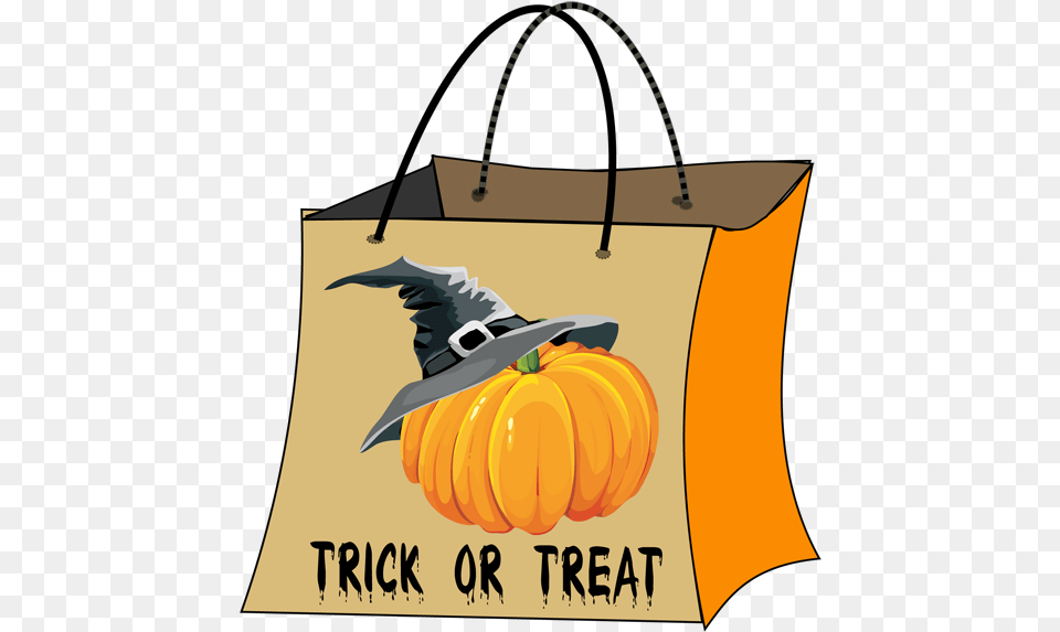 Halloween Bag Clip Art Trick Or Treating Bag, Accessories, Handbag, Pumpkin, Produce Free Png