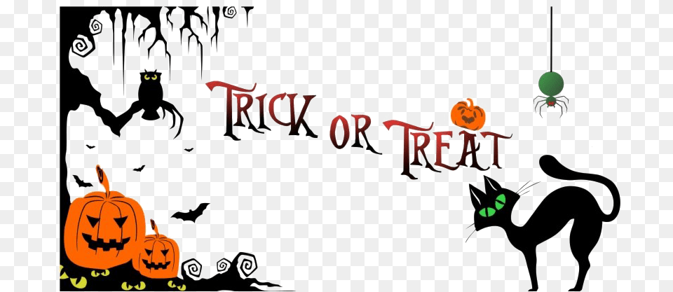 Halloween Banner Hd Halloween Trick Or Treat Clipart, Food, Plant, Produce, Pumpkin Free Png Download