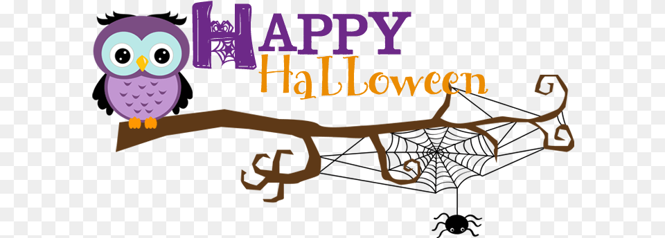 Halloween Banner Royalty Spider Web, Animal, Bird, Purple Free Png