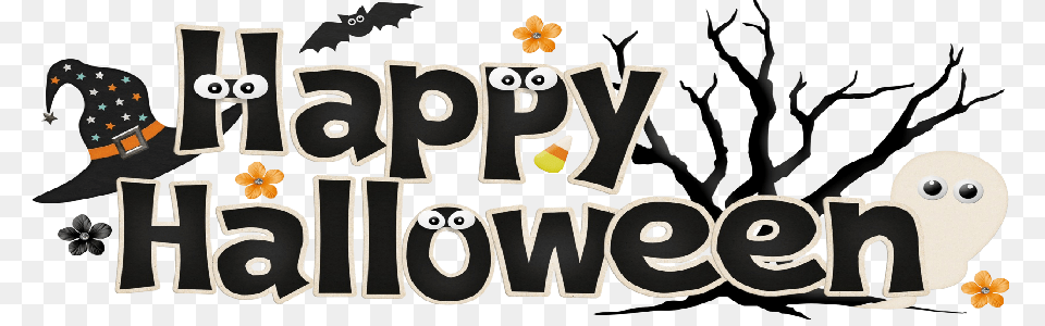 Halloween Banners Happy Halloween Clipart, Text, Animal, Bird, People Free Png Download