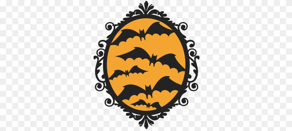 Halloween Bat Frame Svg Scrapbook Cut File Cute Clipart Skull Girl Frame Svg, Logo, Symbol, Face, Head Free Png Download