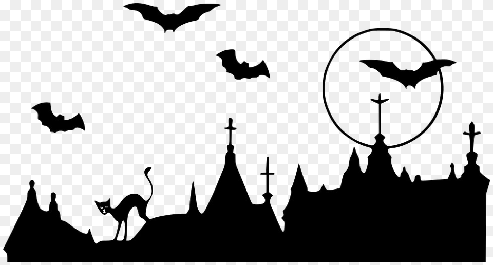 Halloween Bat Image, People, Person, Silhouette, Animal Free Transparent Png