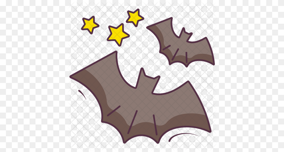 Halloween Bat Icon Of Colored Outline Cartoon, Logo, Symbol, Animal, Wildlife Free Png Download