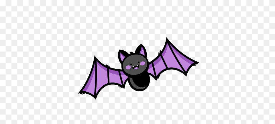 Halloween Bat Scrapbook Title Svg Cuts Cut File Cute Halloween Bat Clipart, Animal, Mammal, Wildlife Free Png Download