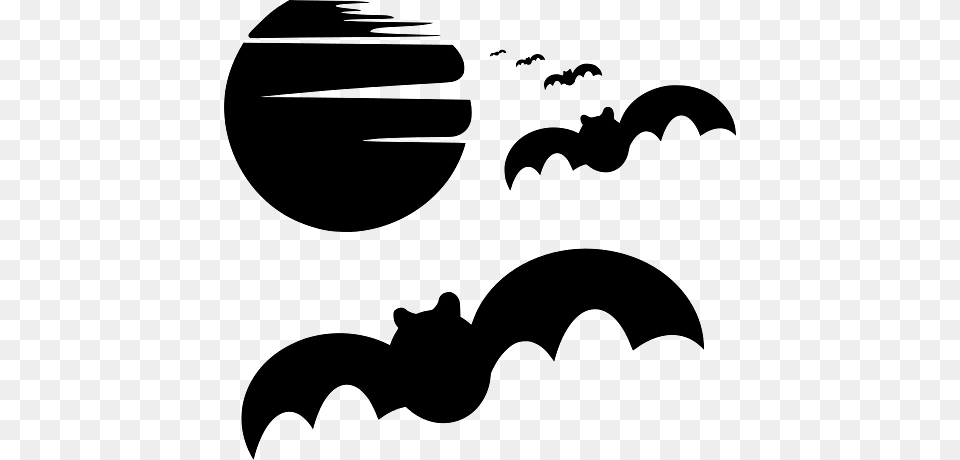Halloween Bats Flying In The Night Sky, Logo, Animal, Bear, Mammal Free Png Download
