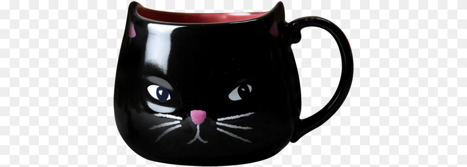Halloween Black Cat Cartoon Halloween Black Cat Ceramics, Cup, Beverage, Coffee, Coffee Cup Free Transparent Png