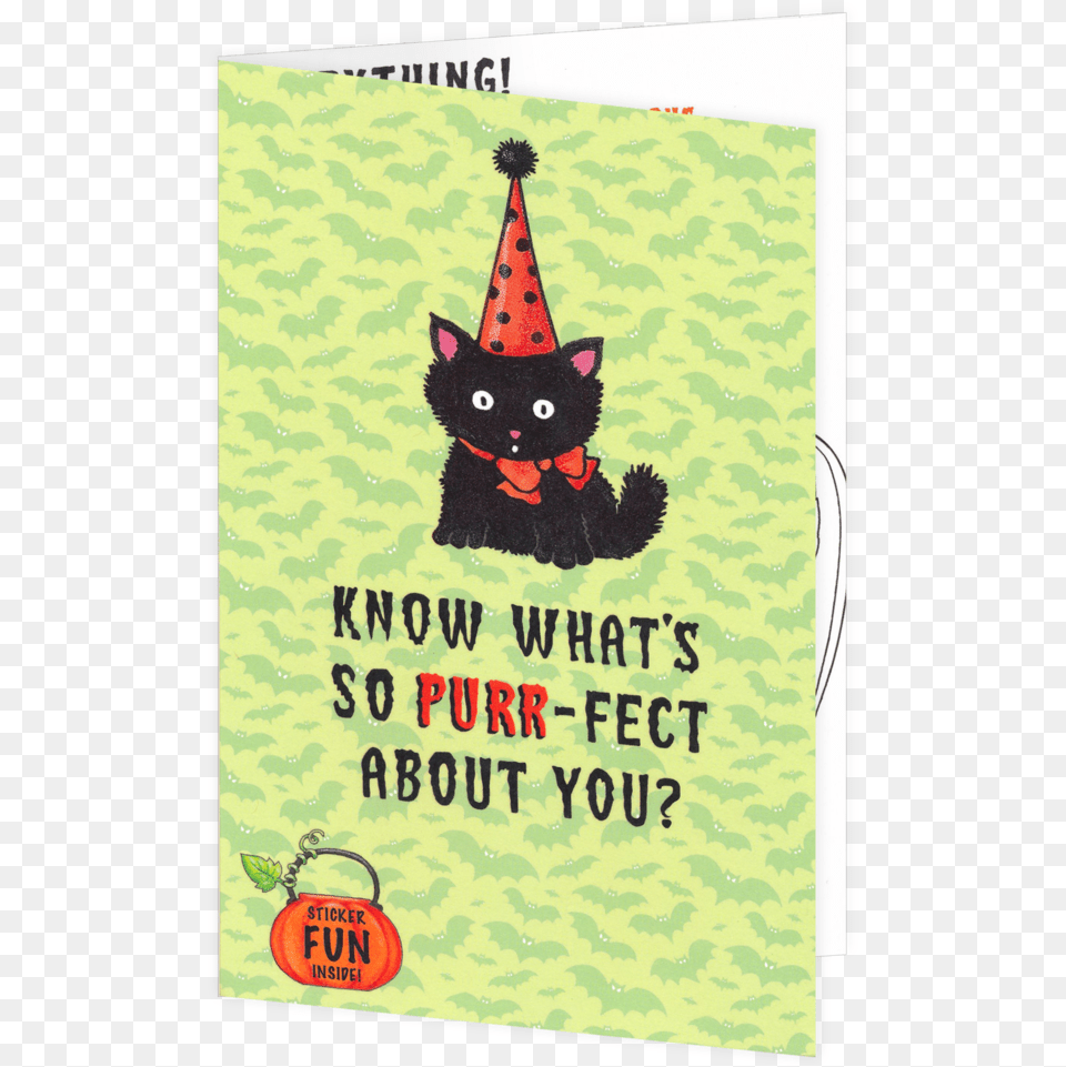 Halloween Black Cat Old School, Clothing, Hat, Greeting Card, Envelope Free Png