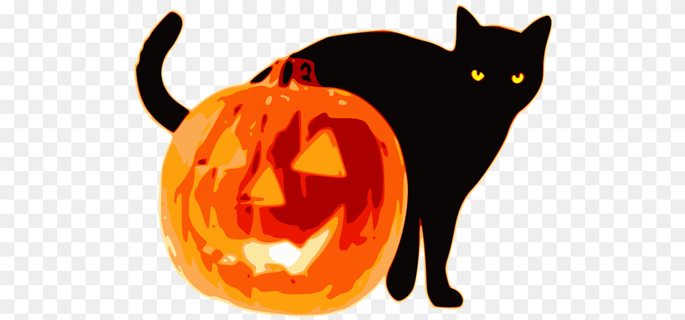 Halloween Black Cats Clipart Nice Clip Art, Animal, Cat, Mammal, Pet Png Image
