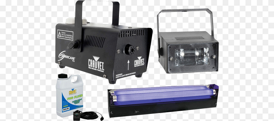 Halloween Blacklight Strobe Amp Fog Machine Package Chauvet Hurricane 700 Fog Machine, Lighting, Electronics, Light, Adapter Free Png Download