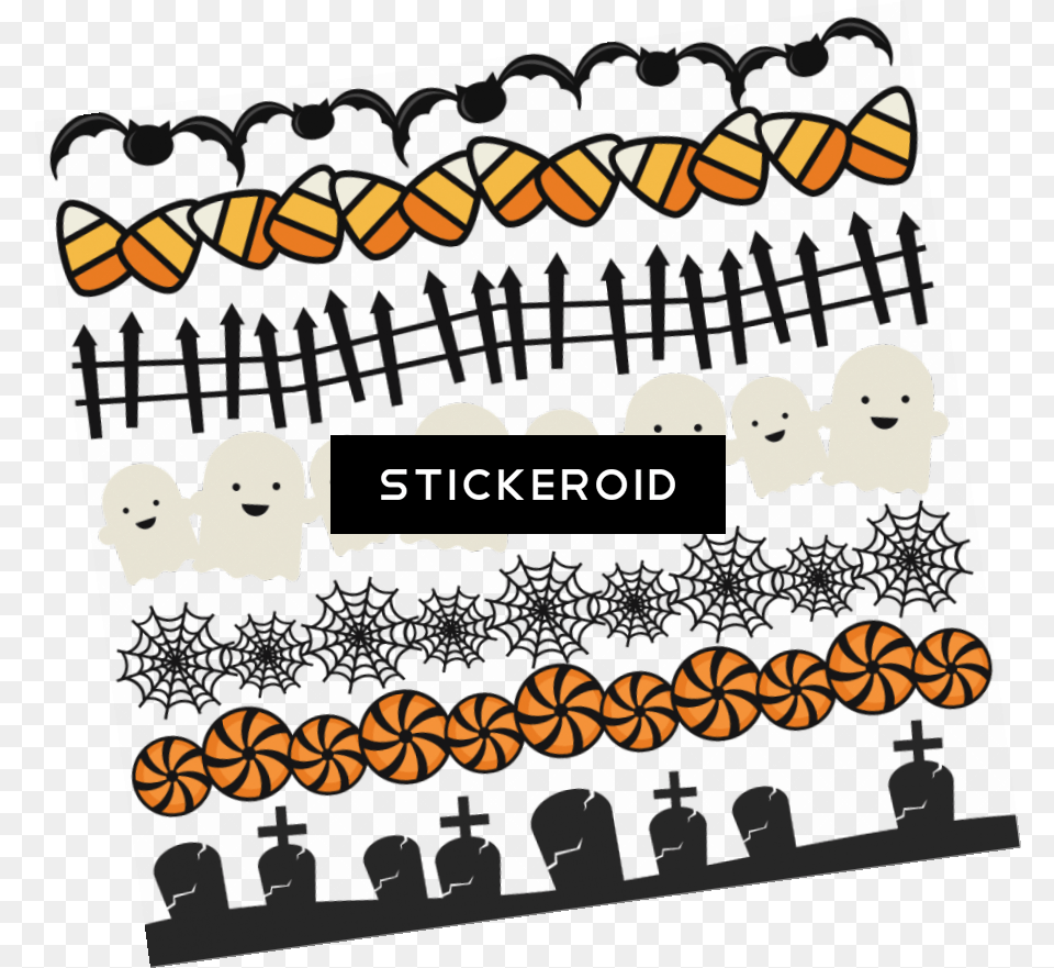 Halloween Border Line Clipart Halloween Line Border Clipart, Advertisement, Poster, People, Person Png