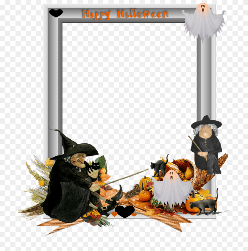 Halloween Border Photo Arts, Adult, Person, Female, Woman Png Image