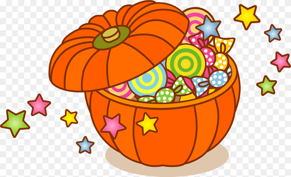 Halloween Bucket Of Candy Clipart Free Transparent Png