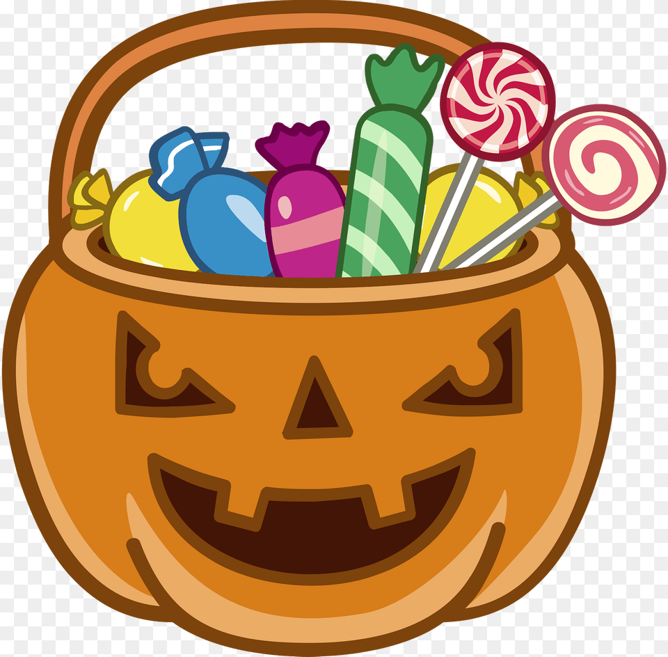 Halloween Busket Of Candies Clipart, Candy, Food, Sweets, Dynamite Png