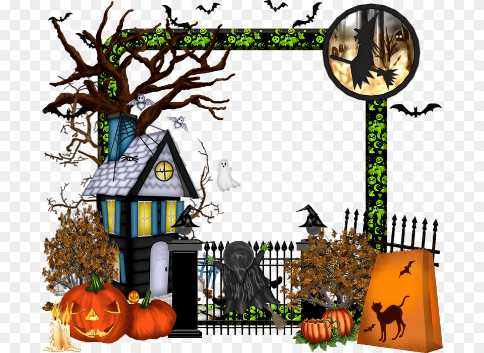 Halloween Cadres Clusters, Food, Plant, Produce, Pumpkin Png