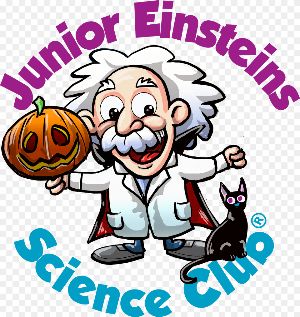 Halloween Camps For Kids Junior Einsteins Science Club Science Club Logo, Baby, Person, Face, Head Free Transparent Png