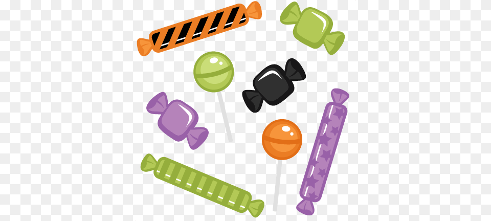 Halloween Candy Clipart, Food, Sweets, Lollipop, Ball Png