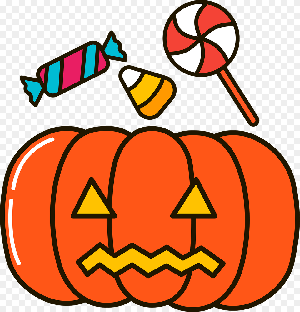 Halloween Candy Clipart, Food, Plant, Produce, Pumpkin Free Png