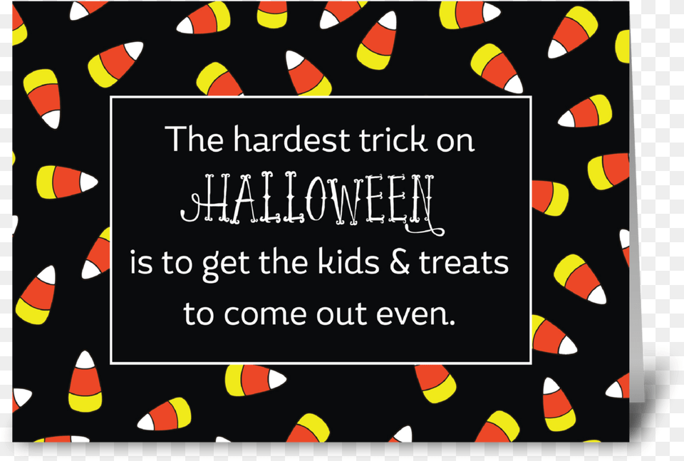 Halloween Candy Corn Humor Greeting Card Greeting Card, Food, Sweets, Face, Head Free Png Download