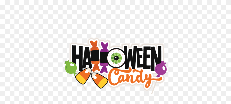 Halloween Candy Title Svg Scrapbook Cut Graphic Design, Food, Sweets, People, Person Free Transparent Png