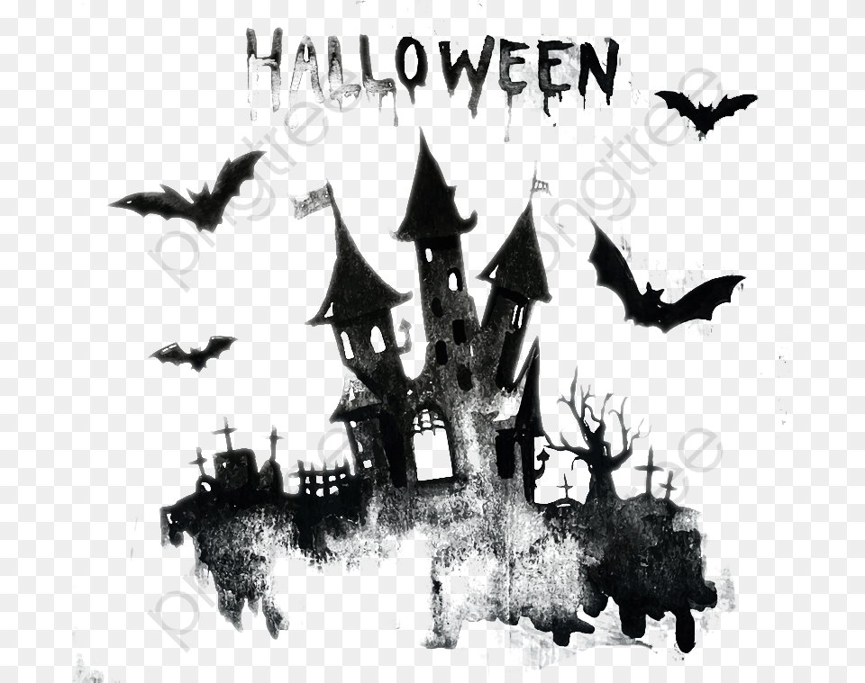 Halloween Castle Clipart Castle Halloween Art, Logo Free Transparent Png