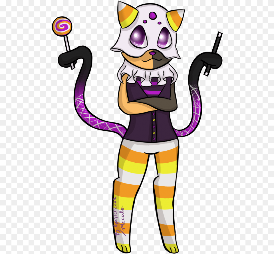 Halloween Cat By Kayler Cartoon, Food, Sweets, Candy, Person Free Transparent Png