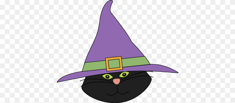 Halloween Cat Clip Art Halloween Witches, Clothing, Hat, Animal, Fish Free Png