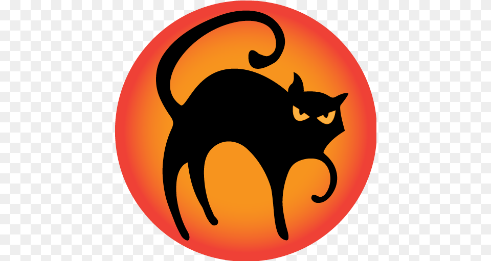 Halloween Cat Clipart Clip Art, Logo, Animal, Mammal, Pet Free Png Download