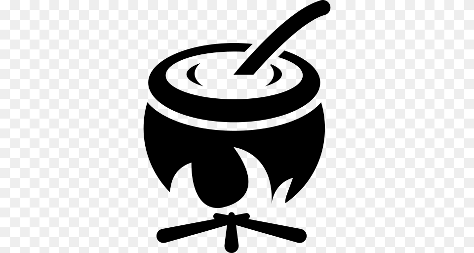 Halloween Cauldron Icon, Gray Free Transparent Png