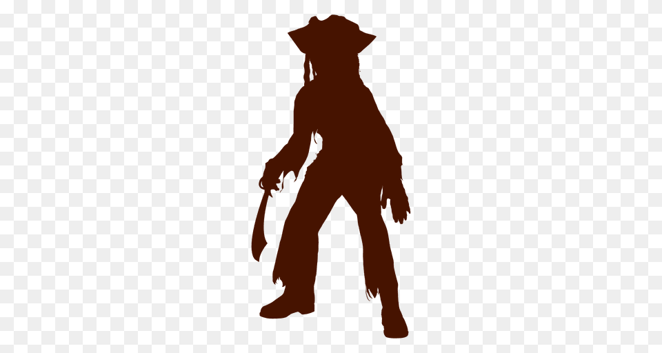 Halloween Child Pirate Costume Silhouette, Person, People Png