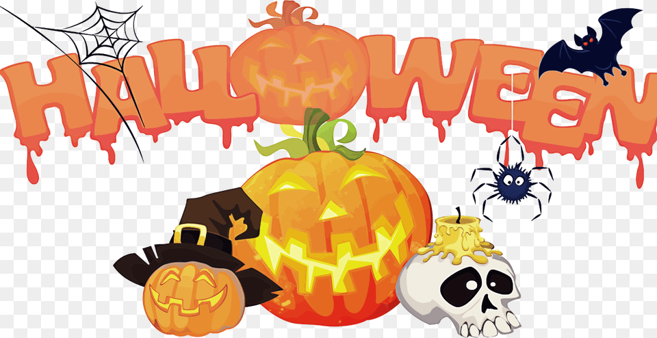 Halloween Clip Art, Food, Plant, Produce, Pumpkin Png Image