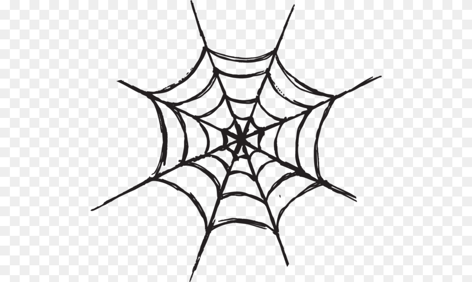 Halloween Clip Art Black And White, Spider Web, Person Png Image